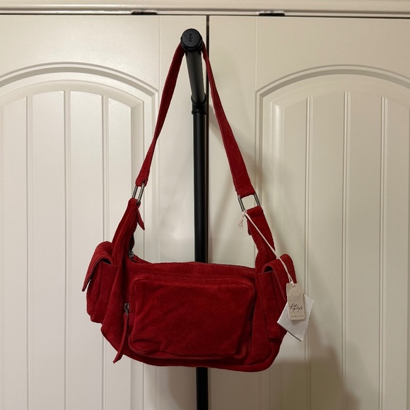 Free People Siren Suede Shoulder Bag *NWT* - Picture 2 of 6